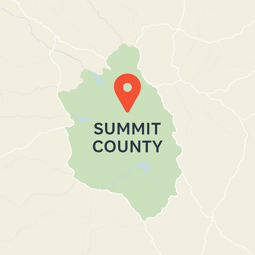 map of summit county, co