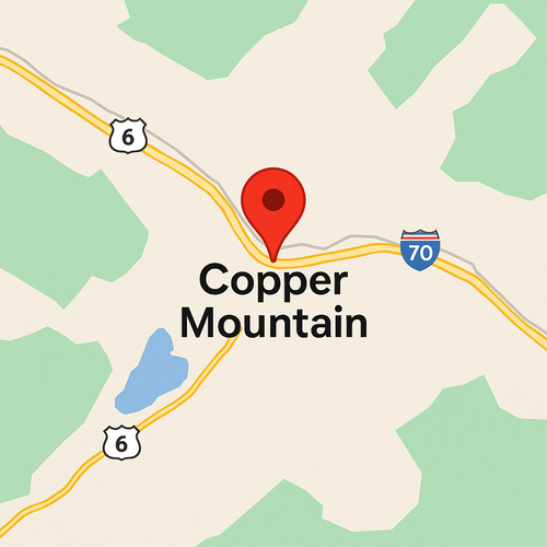 map of copper mountain, co