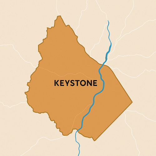 keystone co on a map